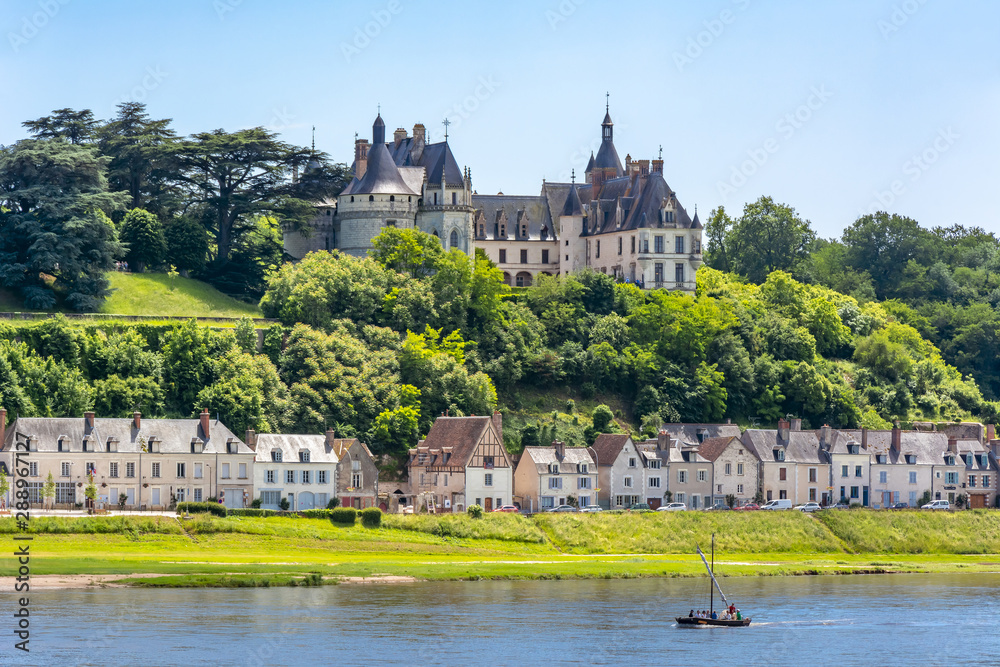 Wall mural Chaumont-sur-Loire castle in Loire valley, France