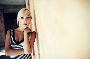 Naklejka premium beautiful girl