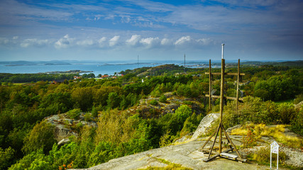 Fototapeta premium Torås fort, fort wojenny na wyspie Tjome koło Verdens Ende w Norwegii