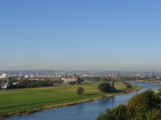 Fototapeta na wymiar Blick auf Dresden