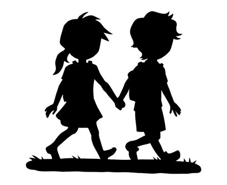 Students Holding Hands