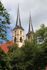Fototapeta na wymiar Stadtkirche in Bad Wimpfen, Deutschland