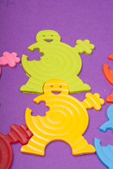 happy colorful dolls