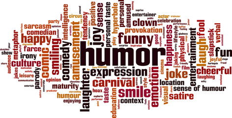 Humor word cloud