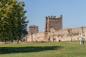 Ruins of Smederevo Fortress in town of Smederevo, Serbia