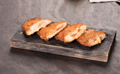 Oriental cordon blue chicken Meal with Mahshy and stuffed food