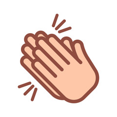 Fototapeta premium Hands clapping icon. Applause