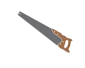 saw hand  logo icon vector illustration