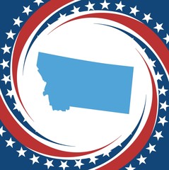 Vintage label Montana