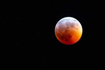 Obraz na płótnie Canvas Super Blood Wolf Moon Lunar Eclipse