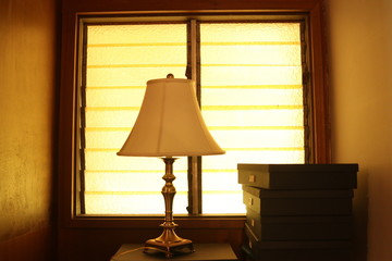 lamp in the window