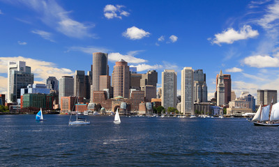 Scenic Boston skyline, Massachusetts, USA
