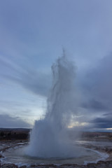 The Geyser Strokkur in Iceland