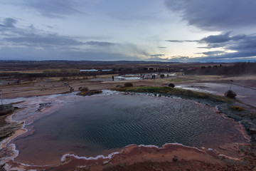 The Geyser Strokkur in Iceland