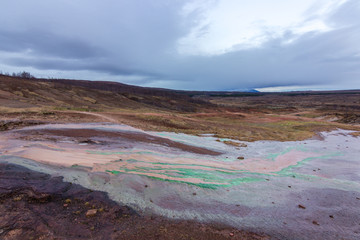 The Geyser Strokkur in Iceland