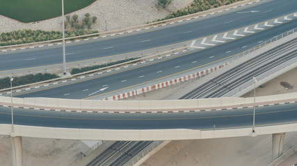 Element of the road junction in Dubai.