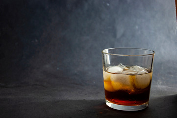 glass, drink, ice, whiskey, alcohol