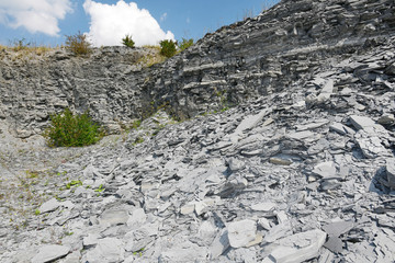 stillgelegter Schieferbruch in Baden-Württemberg - disused slate quarry