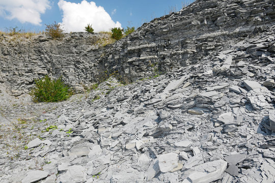 stillgelegter Schieferbruch in Baden-W&uuml;rttemberg - disused slate quarry