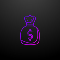 Wealth accumulation outline nolan icon. Elements of banking and finance set. Simple icon for websites, web design, mobile app, info graphics