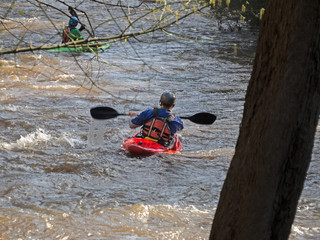 Kayakers Downstream