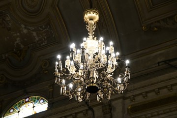 chandelier in the Santiago Metropolitan Cathedral