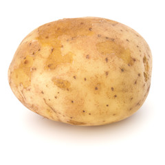 new potato tuber isolated on white background cutout