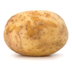 new potato tuber isolated on white background cutout