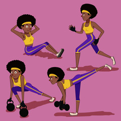 Mujer haciendo ejercicio