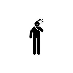 Problem, sound, speech icon. Element of amyotrophic lateral sclerosis icon