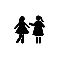 Girls friend icon. Element of friends icon