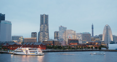 Fototapeta premium Yokohama city at night