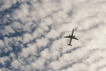 airplane in the sky