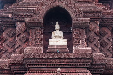 Buddha statue in the ancient country of Thailand.