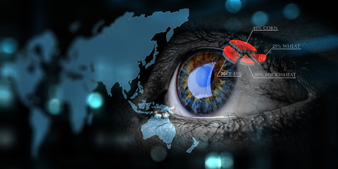 Abstract high tech eye concept
