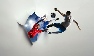 Paper breakthrough hole effect and soccer