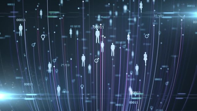 Falling fertility rates of people. Population growth and human overpopulation