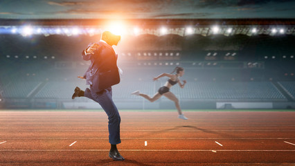 Black Man and Virtual Reality Sports