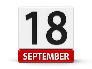 Cubes calendar 18th September