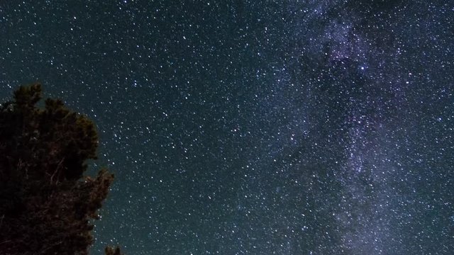 Milky Way Timelapse Video, Jasper National Park, Alberta, Canada, Pyramid Lake