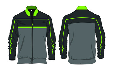 jacket template design vector sweater windbreaker © Ronillo