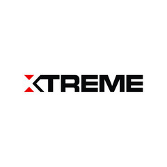 Letter Xtreme Logo. Special character letter X Symbol. Icon vector. - 289002364