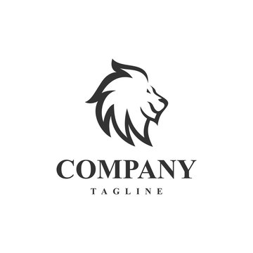 Head Lion Logo Template