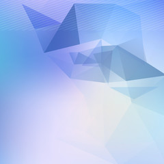 Triangle blured abstract futuristic background template for brochure flyer