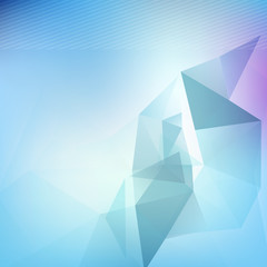 Triangle blured abstract futuristic background template for brochure flyer