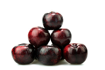 plum on a white background