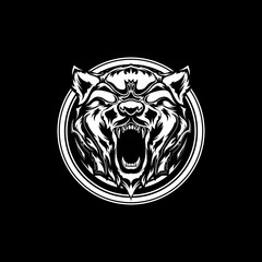 angry bear head
