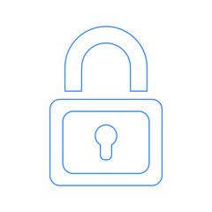Lock, padlock, security key icon