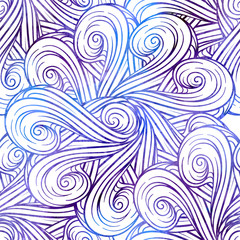 Abstract decorative ornamental colorful seamless pattern.
