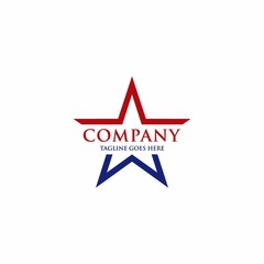 Obraz premium Star Logo Concept Modern Template